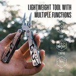 Multitool Plier - 12 In 1 Stainless Steel Pocket Multi Tool With Durable Sheath For Camping, Survival Gear - Safety Locking Camping Accessories With Cutter, Bottle Opener, Screwdriver by Hayvenhurst
