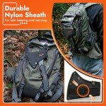 PERWIN Camping Axe, Survival Hatchet with Sheath, Multitool Axe, Camping Gear Must Haves for Outdoor Activities, Woods Split and Everyday Tasks…