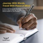 Tactical Pen - Self Defense Pen with Flashlight - Tactical Flashlight Multi Tool Survival Pen + Glass Breaker + Bottle Opener in Gift Box for Men & Women