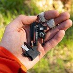 Sun Company Outsider - 4-in-1 Survival Multi-Tool | Compass, Thermometer, Whistle, and Fire Starter in a Compact Zipper Pull | Outdoor Gadget for Backpacking, Camping, or Survival Situations