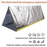 2-Person Waterproof Mylar Emergency Tube Tent