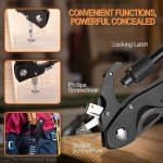 Valentines Day Gifts for Him, Multitool Carabiner with Pocket Knife, EDC Gear with Folding Knives, Bottle Opener, Window Breaker And Screwdriver, Tactical Survival Gear for Camping And Hiking