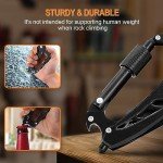 Valentines Day Gifts for Him, Multitool Carabiner with Pocket Knife, EDC Gear with Folding Knives, Bottle Opener, Window Breaker And Screwdriver, Tactical Survival Gear for Camping And Hiking