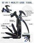 BIBURY 12 in 1Multitool Hammer with Snowflake Tool, Survival Gear Outdoor Multi Tool with Safety Lock, Hammer Multitool for Outdoor, Camping, Hiking,Husband, Boyfriend