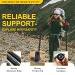 GOJAWAY 20 in 1 Multitool Survival kit, Camping Shovel Military Axe, 55" Trekking Pole Foldable Spade with Portable Bag and Hatchet, for Car Emergency Offroad Entrenching Tool