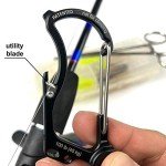 OUTDOOR ELEMENT Firebiner 6-in-1 Fire-Starting Carabiner EDC Emergency Multitool -Keychain,Utility Blade,Bottle Opener,& more