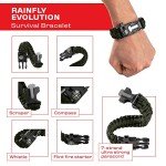 Rain Fly 12x10 Lightweight Survival Camping Tarp; 100% Waterproof; Makes a Great Backpacking Tarp or Hammock Shelter; Comes in Multiple Colors, Survival Bracelet Included; OD-Green