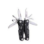 MINI Multitool Pliers, Birthday Christmas Gifts for Men Boyfriend Dad Husband Women, Pocket Knife 14-In-1, Rugged and Practical Portable Computer and Bike Gadgets, Black Camping and Survival Tools