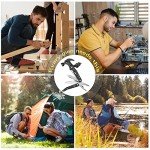 Multitool Hammer Folding Survival Tool: 14 in 1 All One Multi Mini Small Gadget - Camping Hiking Car Multifunctional Stainless Pliers Knife For Men Dad Cool Gifts