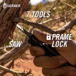 Gerber Gear Armbar Scout 7-in-1 Multi-tool - 2.5" Plain Edge Blade, Hammer, Scissor, Saw - EDC Gear and Equipment - Burnt Orange