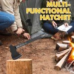 GOJAWAY 20 in 1 Multitool Survival kit, Camping Shovel Military Axe, 55" Trekking Pole Foldable Spade with Portable Bag and Hatchet, for Car Emergency Offroad Entrenching Tool