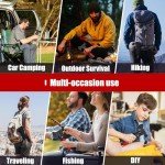 Mutoto 14-in-1 Multi Tools Hatchet Hammer Camping Gear, Multitool Hatchet Axe Camping Essentials for Camping Outdoor Survival Hiking (RedBlack)