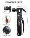 BIBURY 12 in 1Multitool Hammer with Snowflake Tool, Survival Gear Outdoor Multi Tool with Safety Lock, Hammer Multitool for Outdoor, Camping, Hiking,Husband, Boyfriend