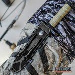 Tactical Knife Hunting Knife Survival Knife 13.75" Fixed Blade Knife With Combat Blade Camping Accessories Camping Gear Survival Kit Survival Gear Tactical Gear 79408 (Olive Green)