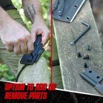 Holtzman's Gorilla Survival 'Redline' Fixed Blade Hunting Knife with Sheath and Ferro Rod