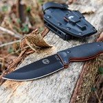 Holtzman's Gorilla Survival 'Bloodline' Full Tang 1095 High Carbon Steel Fixed Blade Survival Knife with Kydex Sheath