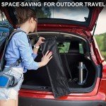 YSSOA Camping Tarp Waterproof, Hammock Rain Fly Lightweight, Backpack Tarp Portable, Multifunctional Tent Tarp for Camping, Emergency Shelter Tarp, UV Protection, 210T Polyester, 11.8 x 9.5 ft, Beige