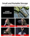 Multitool Knife, 17 in 1 Pocket Knife with Screwdriver, Fire Starter Sticks, Bottle Opener, Saw, Whistle, Nylon Sheath, EDC Gear for Survival, Camping, Hiking, Outdoor, Gifts for Dad - Desert Gray