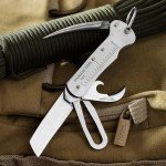 Sailor's Survival Knife Pocket Size EDC Multi Tool Swiss Army Skipper Emergency Rigging Tool with Can Opener, Screwdriver, Knife, Wire Stripper for Boating, Sailing, Fishing and Hunting