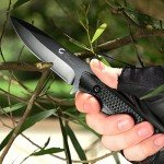 CuCut Survival Knife, Fixed Blade Knife with Sheath for Beginners, EDC 4-Inch Small Knife, High Grade Stainless Steel Gift Knife, Good for Carving, Camping, Fishing, Survival, Outdoor