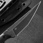 Ccanku C1140 Fixed Blade Knife,D2 Blade G10 Handle Knife EDC Knife,Utility Knife for Outdoor, Survival, Hiking, Camping(Black)