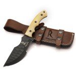 Regal Edge Knives 10-Inch Fixed Blade Hunting Knife with Sheath, Full Tang Survival Tactical Knife For Men, 1095c High Carbon Steel Bushcraft Knife With Bone Handle for Camping, Hunting, And Outdoor (Tracker Knife)