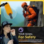 OUTDOOR ELEMENT Scout Feather - Adventure Survival Knife - Full Tang, Ceramic Honing V Notch built into included Sheath, Hex Driver in Handle, 115dB Emergency Whistle, Replacable Ferro Rod