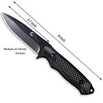 CuCut Survival Knife, Fixed Blade Knife with Sheath for Beginners, EDC 4-Inch Small Knife, High Grade Stainless Steel Gift Knife, Good for Carving, Camping, Fishing, Survival, Outdoor