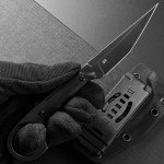 Ccanku C1140 Fixed Blade Knife,D2 Blade G10 Handle Knife EDC Knife,Utility Knife for Outdoor, Survival, Hiking, Camping(Black)