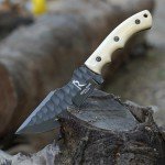 Regal Edge Knives 10-Inch Fixed Blade Hunting Knife with Sheath, Full Tang Survival Tactical Knife For Men, 1095c High Carbon Steel Bushcraft Knife With Bone Handle for Camping, Hunting, And Outdoor (Tracker Knife)