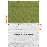 Arcturus XL Heavy Duty Survival Blanket – Insulated Reflective Thermal Camping Tarp - 8.5 FT x 12 FT (Olive Green)