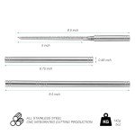 Treszen Stainless Steel Blade, All Steel Solid Handle for Home Use, Outdoor Camping, Fishing Pocket Knife, Survival Tactical Knife, 9.5 Inch - Silver