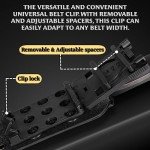 OERLA OLX-004 Tactical Survival Knife with Kydex Sheath, Outdoor Fixed Blade Knife with Belt Clip, 420HC Steel Blade Camping Knife with G10 Handle