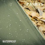 100% Waterproof Camping Shelter,Lightweight Bushcraft Emergency Tarp,70D Ripstop Nylon 10X10 ft Olive Drab Sun Shelter Backpacking Protable Can be Used with Car、Tent、Hammock in Hiking、Traveling、Garden