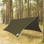 Rain Fly 12x10 Lightweight Survival Camping Tarp; 100% Waterproof; Makes a Great Backpacking Tarp or Hammock Shelter; Comes in Multiple Colors, Survival Bracelet Included; OD-Green
