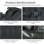 GZ XINXING 64L Large 3 day Molle Pack Military Tactical Army Backpack Bug Out Bag Rucksack For Men (Black)