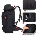 KXBUNQD 100L Hiking Camping Backpack Tactical Backpack for Men Large Survival Hunting Waterproof Backpack Molle Rucksack Military Camping Backpacking Daypack