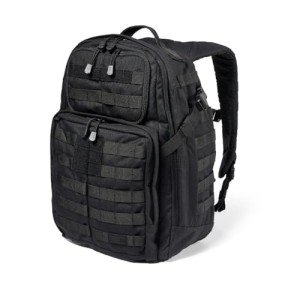 5.11 Tactical Backpack, RUSH 24 2.0 Military Survival Molle Back Pack with Laptop Compartment, 37L, Black, Style 56563ABR