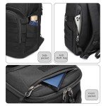 Wotony 30L Military tactical backpack, backpack for men black tactical backpack small tactical backpack assault bag (Black, 20 inch)