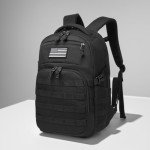 Wotony 30L Military tactical backpack, backpack for men black tactical backpack small tactical backpack assault bag (Black, 20 inch)
