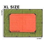 Arcturus XL Heavy Duty Survival Blanket – Insulated Reflective Thermal Camping Tarp - 8.5 FT x 12 FT (Olive Green)