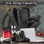 EMDMAK Military Tactical Backpack, 42L Large Military Pack Army 3 Day Assault Pack Molle Bag Rucksack for Outdoor Hiking Camping Hunting