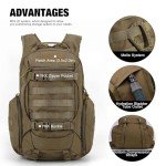 Mardingtop Tactical Backpack for Men,Military Molle Backpack for Hiking,Motorcycle Backpack，28L EDC Backpack