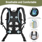 WOLT | Tactical Backpack for Men 45L Military Molle Backpack Large 3 Day Assault Pack Rucking Backpack for Hiking Survival(Black)