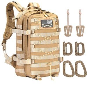 Phoking Military Tactical Backpack Waterproof 40L Large Army 3 Day Bug Out Bag Assault Pack Molle Rucksack and Tactical Gear Bag