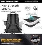 Miramrax Tactical Backpack Military Army Daypack - Assault Pack for Men Molle Backpacks Bug Out Bag 3 Day Pack for Hiking Camping Travel Hunting Rucksack Trekking Black