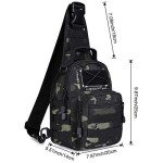 G4Free Outdoor Tactical Bag Backpack, Military Sport Bag Pack Sling Shoulder Backpack Tactical Pack for Every Day Carry