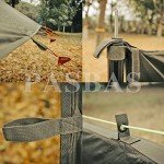 100% Waterproof Camping Shelter,Lightweight Bushcraft Emergency Tarp,70D Ripstop Nylon 10X10 ft Olive Drab Sun Shelter Backpacking Protable Can be Used with Car、Tent、Hammock in Hiking、Traveling、Garden
