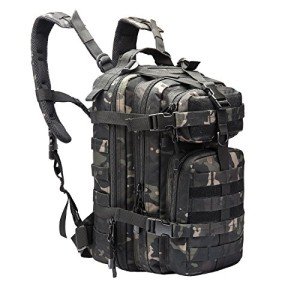 ZSearARMY Small Military Survival Backpack Tactical Hydration backpack for Hiking Riding (Night Camo)
