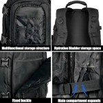 Miramrax Tactical Backpack Military Army Daypack - Assault Pack for Men Molle Backpacks Bug Out Bag 3 Day Pack for Hiking Camping Travel Hunting Rucksack Trekking Black